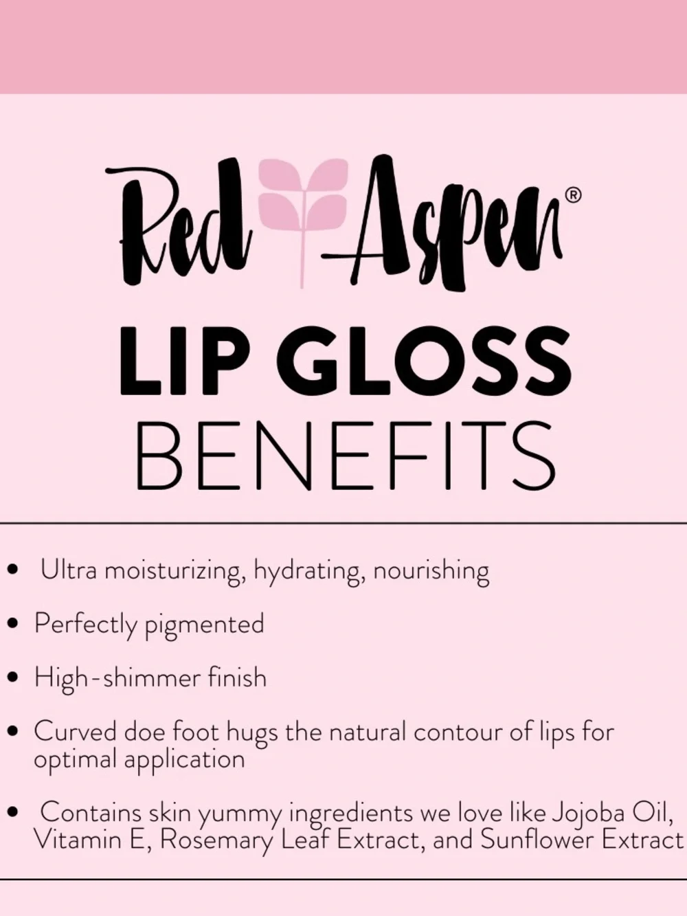 Red Aspen Fuchsia Lip Gloss - Vibrant Pink Shine